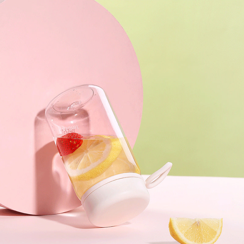 Tritan simple plastic cup new office household water cup with lid student male and female random cup filter water cup
