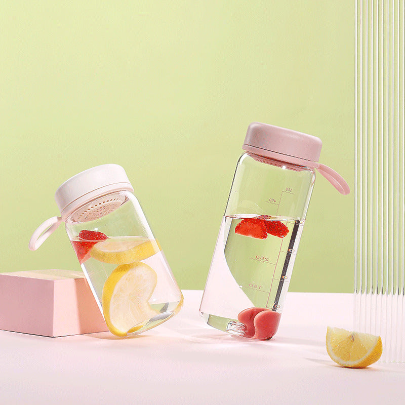 Tritan simple plastic cup new office household water cup with lid student male and female random cup filter water cup