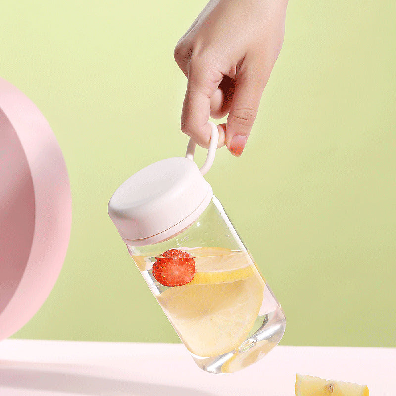 Tritan simple plastic cup new office household water cup with lid student male and female random cup filter water cup