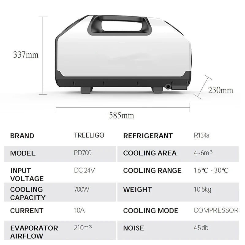Portable Mobile Air Conditioner Outdoor Camping Portable Air Conditioner 24v RV Outdoor Travel Tent Car Electric Air Conditioner