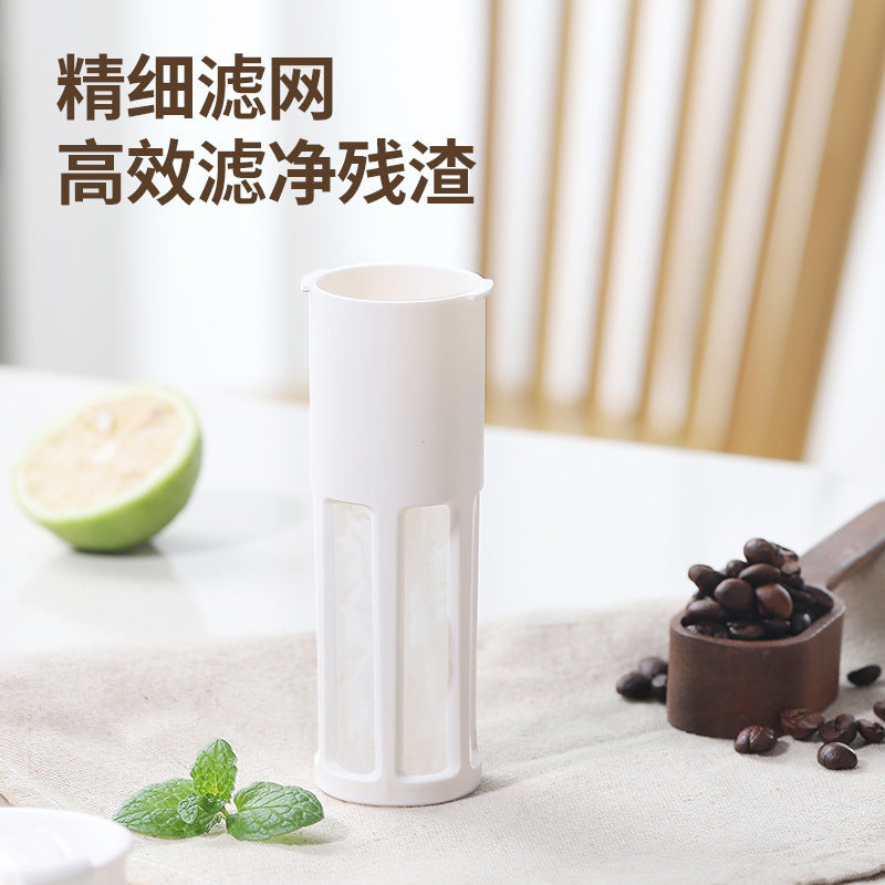 2024 new cold brew coffee cup summer accompanying water cup girls high value cup portable tea separation tea