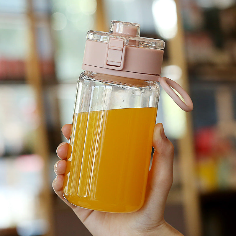 Muji muji Pingti water cup summer student simple portable cute plastic cup with tea partition, wholesale